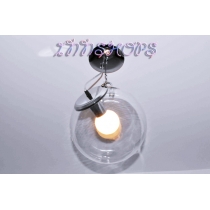 簡約透明玻璃球吊扣吸頂燈(IS0298)