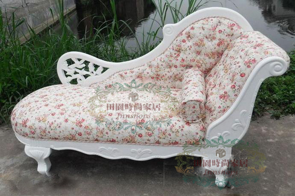 歐式豪華樺木雕花貴妃椅 梳化(IS0780)