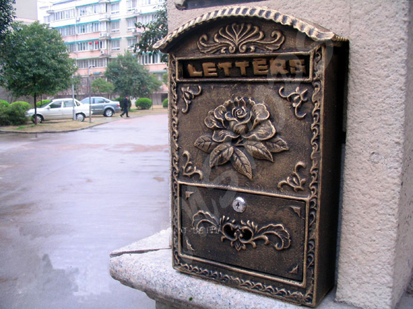歐式鐵藝古銅色信箱 (IS0794) 