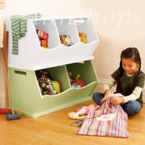 出口英國兒童兩格/三格玩具箱 (IS3011)