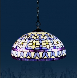 地中海彩玻璃 紫藍色系列吊燈 (IS0920)