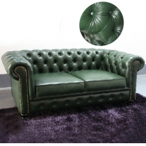 歐陸式 皮製/布藝梳化 chestfield sofa (IS0951)