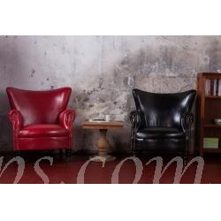復古 休閒咖啡椅 單人椅(IS4060)