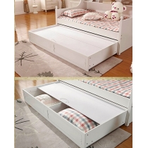 法式貴族實木系列 實木衣櫃組合床 子母床 衣櫃床4呎/4呎6/5呎 (不包床褥)(IS3905)