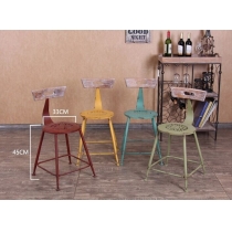 復古鐵藝餐椅咖啡椅 (IS0379)