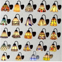 地中海彩玻璃 壁燈 (IS2092)