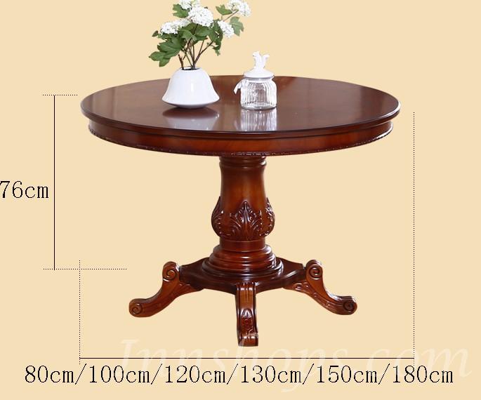 維也納  實木圓形餐桌椅套裝 80cm / 100cm  (IS1836)