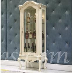 法式貴族 實木飾櫃 珍珠白 描香檳金(IS3265)