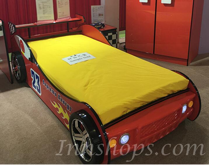 兒童皇國 紅/藍/白 跑車款兒童床 3呎(不包床褥) (IS5135)