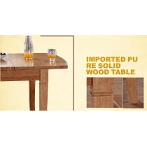 日式實木橡木 伸縮餐桌椅組合(IS5217)