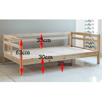 兒童皇國 松木實木兒童床 可訂做呎吋 (不包床褥)(IS5275)