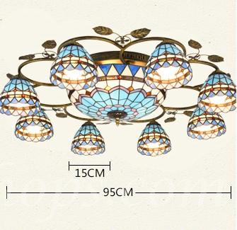 地中海彩玻璃吸頂燈(IS0106)