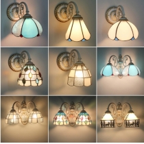 地中海彩玻璃 壁燈 (IS1834)