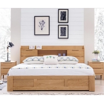 A北歐實木系列 白橡木雙人床 5呎 / 6呎(不包床褥) (IS5748)