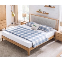 A北歐實木系列 白橡木雙人床 5呎 / 6呎 (不包床褥)(IS5761)