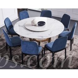 意式氣派系列 大理石不銹鋼餐桌椅子 *3呎11/ 4呎3/ 4呎11/ 5呎11 (IS4485)