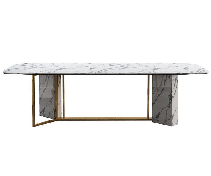 意式氣派系列 長方形鍍金餐桌椅子 *5呎3/ 6呎 / 6呎7 / 7呎3 (IS5268)