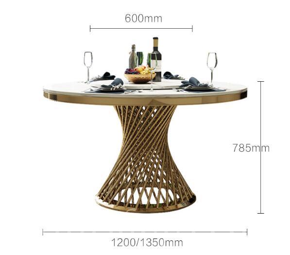 意式氣派系列 大理石圓形餐桌 *4呎/4呎3/4呎5/5呎 (IS5272)
