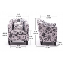 休閒高背梳化 咖啡椅 單人椅 (IS4600)