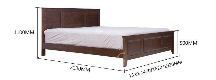 A北歐實木系列 白橡木雙人床油壓床*4呎/4呎半/５呎/6呎(不包床褥) (IS5881)