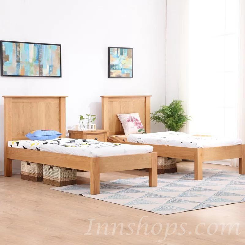 A北歐實木系列 白橡木雙人床 小朋友床 *可訂造呎吋(不包床褥) (IS5960)