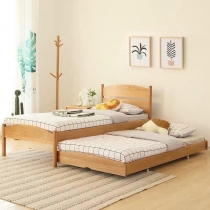 北歐實木系列 白橡木子母床*可訂造呎吋(不包床褥) (IS5958)