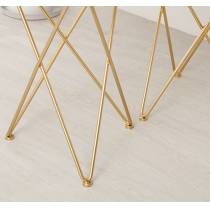 鐵藝系列 岩板餐桌梳化椅子組合(IS4887)