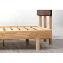 北歐實木系列 黑胡桃木白橡木床*3呎3/4呎/4呎半/5呎/6呎 (不包床褥)(IS5103)