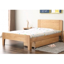 A北歐實木系列 白橡木雙人床*可訂造呎吋(不包床褥) (IS6111)