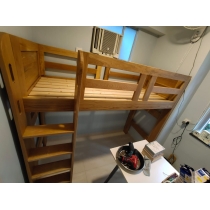 北歐實木系列 白橡木高架床*可訂造呎吋(不包床褥) (IS6193)