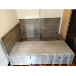 訂造 儲物櫃床 連櫃桶 床頭板 *可自訂尺寸(不包床褥)(IS6264)