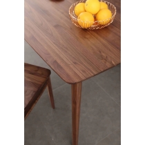 北歐實木黑胡桃木餐桌椅組合 *可自定尺寸(IS1881)