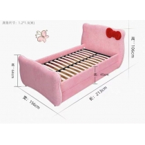 兒童皇國 粉紅Hello Kitty頭兒童床 小朋友床 5呎/6呎 (不包床褥)(IS5143)
