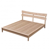 北歐實木白蠟木系列雙人床 5呎/6呎(不包床褥)(IS6551)