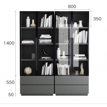 北歐調格系列書櫃 80cm/160cm (IS6321)