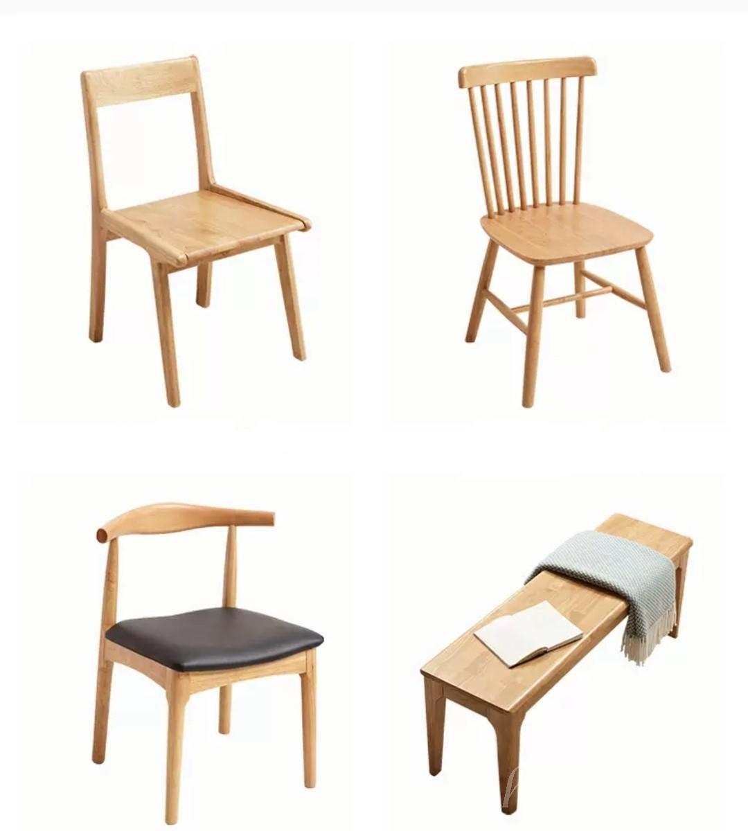 日式實木橡木 餐桌椅組合 *100cm (IS1281)