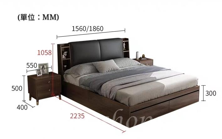 北歐格調系列 油壓床床*5呎/6呎 (不包床褥) (IS5499)