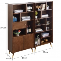日式實木橡木 書櫃 飾櫃 組合 80cm/160cm (IS1578)