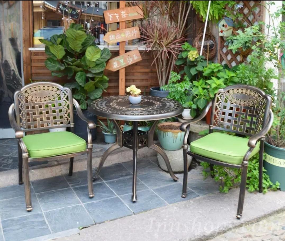 戶外傢俱 玫瑰花 庭園桌椅組合(IS6954)