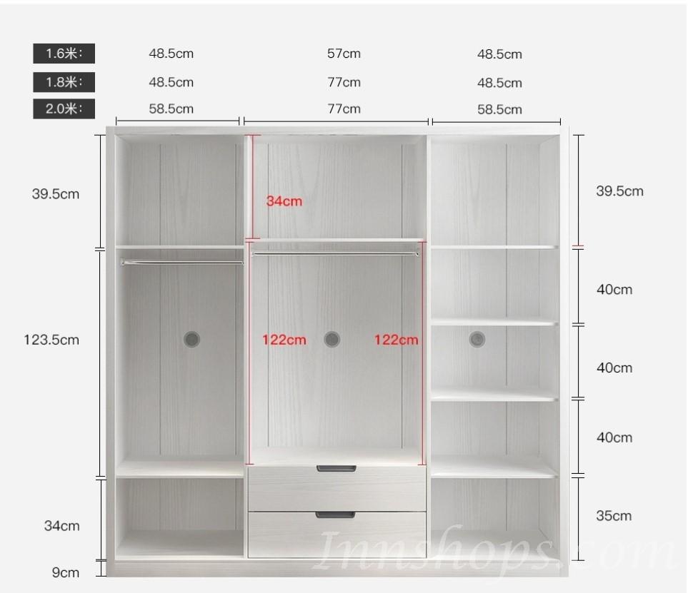 北歐格調.摩登.品味 衣櫃系列 160cm/180cm/200cm (IS0762)