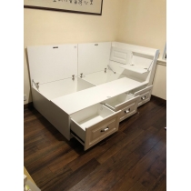 訂造傢俬雙人床儲物床（不包床頭櫃）*可自訂呎吋(不包床褥) (IS6903)