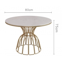 鐵藝系列 岩板餐桌椅套裝 *60/80/100/120cm (IS6960)