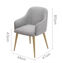 鐵藝系列 岩板餐桌椅套裝 *60/80/100/120cm (IS6960)
