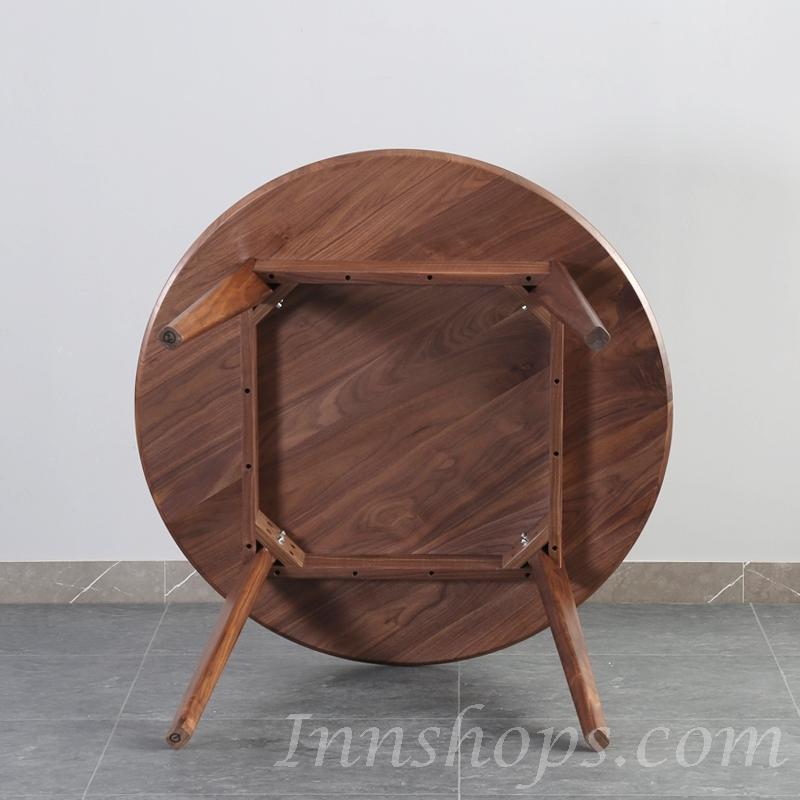 北歐實木系列 黑胡桃木餐桌椅子*100/120/140cm (IS4437)