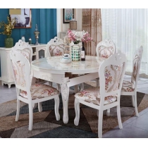 法式貴族 伸縮餐桌椅系列 135cm (IS1499)