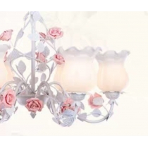 陶瓷玫瑰 5,6,8頭吊燈(IS0125)