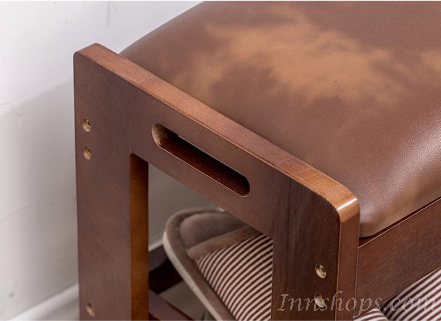 日式橡木系列 收納換鞋凳 (48/71cm） (IS2177)