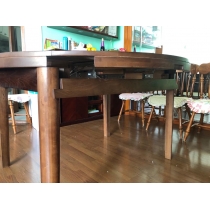 北歐實木系列 白蠟木伸縮餐桌椅子 (135cm)(IS2061)