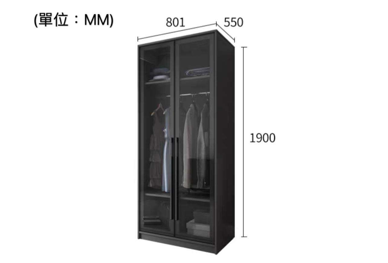 北歐摩登系列 衣櫃 80cm (IS3003)