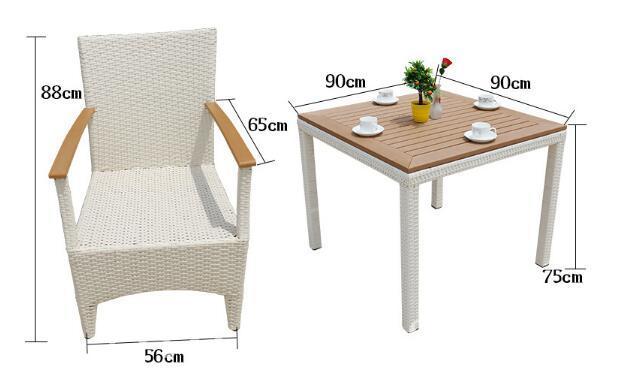 戶外傢俱 仿藤桌椅5件套裝 (IS5552)